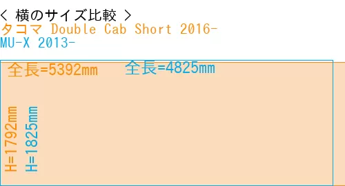 #タコマ Double Cab Short 2016- + MU-X 2013-
